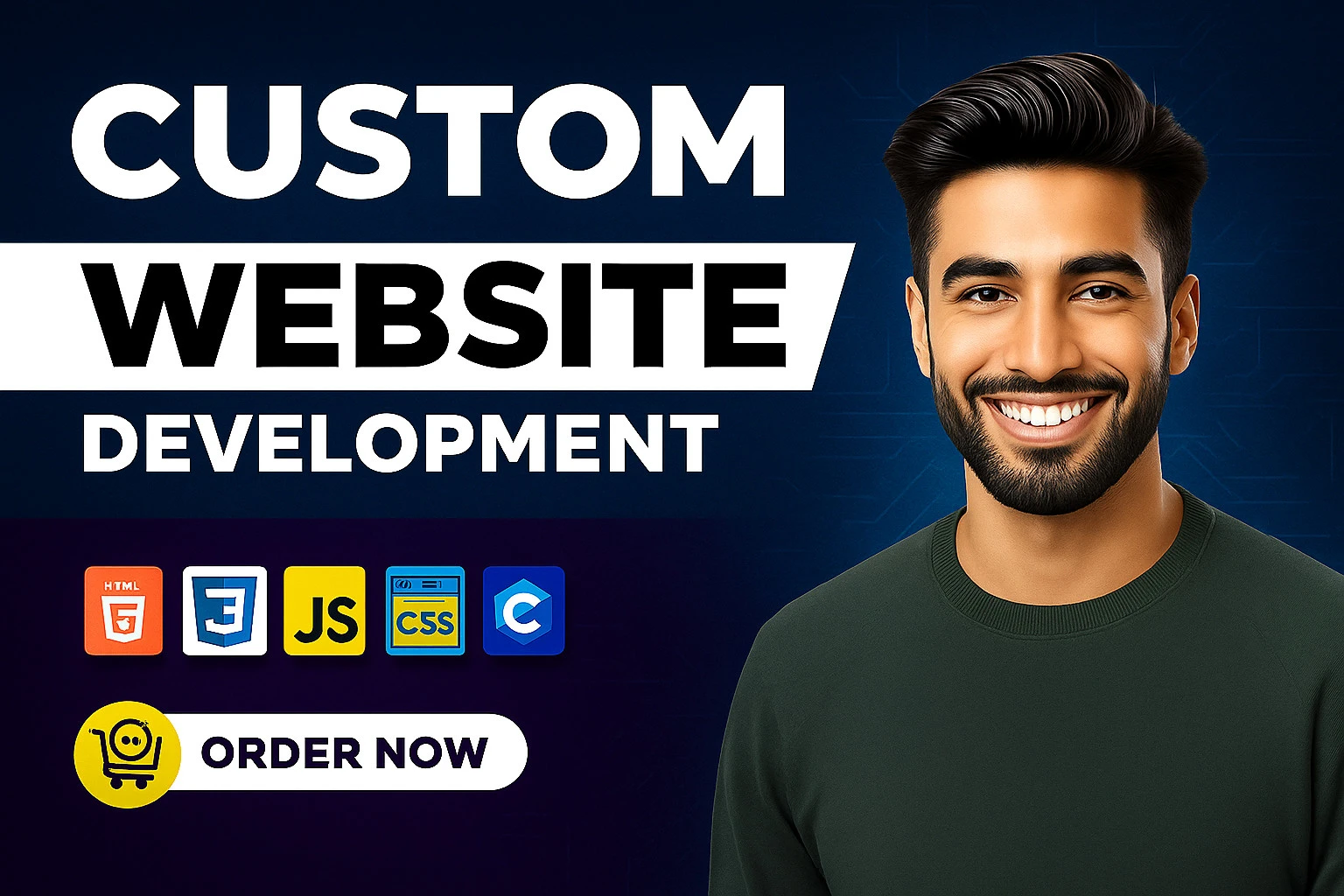 I will do website development, develop custom website as full stack web developer